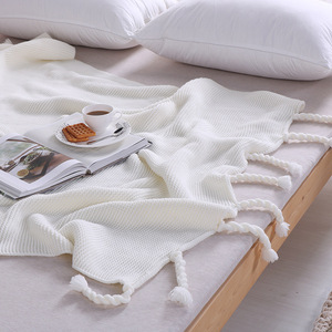 W5254 New Fashion <strong>Knit</strong> <strong>Throw</strong> Blanket Pattern <strong>Cable</strong> <strong>Knit</strong> <strong>Throw</strong> Tassel <strong>Throw</strong> Blanket - Product Image 4