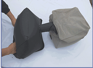 Bơm Chân <span class=keywords><strong>Inflatable</strong></span> Phần Còn Lại Gối Cho Du Lịch, Nhà Và Văn Phòng Và Thổi-Up Gối Đệm Cho Trẻ Em Để Ngủ Trên Chuyến Bay Dài - Product Image 6