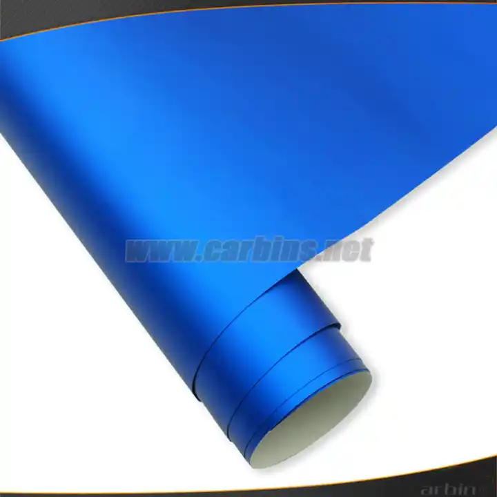 mat chrome bleu métallique vinyle film wrap de voiture, bulle libre corps  autocollant 1.52*20m