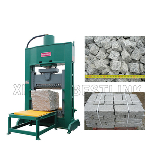 Open-frame Hydraulic Natural Stone Splitting Machines - Paver And Walling Splitters Guillotine