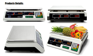 Bestseller Gutes Feedback 40kg Balanza Electronica Gewichts funktion AC & DC 18kg/16kg 1g/2g/5g/10g Yongzhou LED/LCD YZ-208C farm - Product Image 6