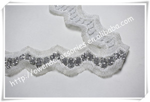 Tùy chỉnh thiết kế 6cm thêu chuỗi biên giới REN ẤN độ ren trimfor may - Product Image 6