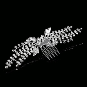 Joyería de la boda de moda de diamantes de imitación peine del pelo nupcial de <span class=keywords><strong>novia</strong></span> Accesorios - Product Image 5
