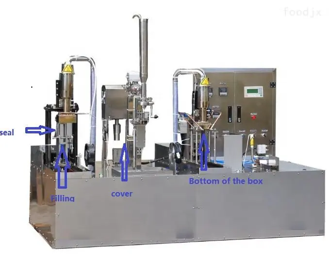 semi automatic juice and milk cartons filling and sealing machine