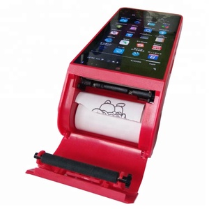 4G LTE Qualcomm 5 Inch Màn Hình Cảm Ứng Android Cầm Tay Thanh Toán Thiết Bị Đầu Cuối Di Động <span class=keywords><strong>POS</strong></span> Với Đầu Đọc Dấu Vân Tay Máy Quét Mã Vạch GC088B - Product Image 2