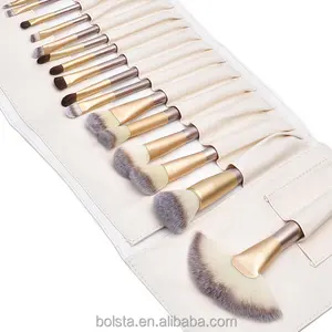 Juego de 18 <span class=keywords><strong>Brochas</strong></span> de <span class=keywords><strong>Maquillaje</strong></span> con Mango de Madera PRO Wholesale, con Pelo Natural y Sintético, para Corrector y Afeitado - Product Image 1