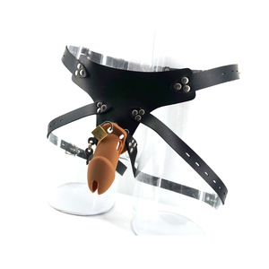<span class=keywords><strong>Cage</strong></span> de chasteté en silicone QC02B 10 cm marron <span class=keywords><strong>CB6000</strong></span> avec ceinture, <span class=keywords><strong>cage</strong></span> pour gode, dispositif de chasteté masculine, sex shop Faak - Product Image 3