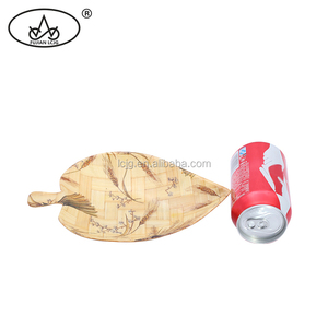 Alta calidad al por mayor <span class=keywords><strong>de</strong></span> madera fina comedor placas hoja <span class=keywords><strong>de</strong></span> plátano platos - Product Image 3