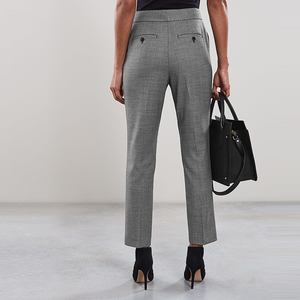 Dernier <span class=keywords><strong>pantalon</strong></span> de costume classique en mélange de <span class=keywords><strong>laine</strong></span> pour femmes Design décontracté deux pièces avec tissu à tricoter solide - Product Image 3
