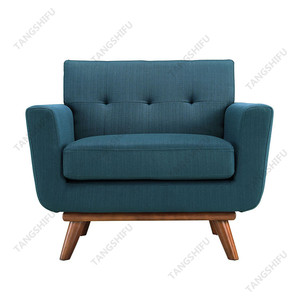 Chine cadre en bois dur d'ameublement de qualité supérieure et <span class=keywords><strong>meubles</strong></span> de <span class=keywords><strong>fauteuil</strong></span> en tissu de lin de haute qualité usine - Product Image 3