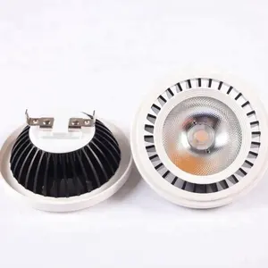 심천 white black Aluminum Housing 12 와트 15 와트 Spotlight COB 디 밍 12 볼트 230 볼트 GU10 G53 QR111 AR111 ES111 LED