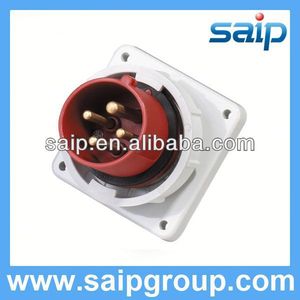 Wasserdichte Industrie Panel Mounted Stecker und Steckdose elektrische 2 pin und <span class=keywords><strong>3</strong></span> polige buchse mit wandschalter - Product Image 1