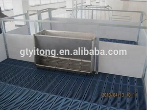 Pemberi makan babi otomatis, Stainless Steel 304 sisi ganda panci pemberi Makan Babi melalui umpan babi peralatan pertanian unggas - Product Image 2