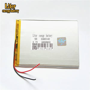 Wholesale ultra thin 3380140 6000 mAh LiPo battery <strong>3</strong>,7 V rechargeable lithium ion polymer - Product Image 2