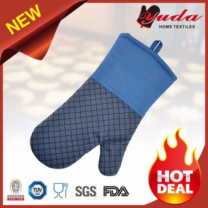2018 <span class=keywords><strong>Amazon</strong></span> new custom imprimé antidérapant résistant à la chaleur silicone four mitt avec approuvé PAR LA FDA - Product Image 2