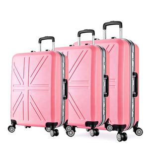 Pc Plastic Trolley Roze Koffers Bagage 3 Pcs Set Reizen Pak Gevallen Bagage Sets Bagage - Product Image 1