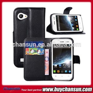 à chaud de nouveaux produits en 2015 étui cuir flip pour wiko <span class=keywords><strong>cink</strong></span> slim - Product Image 1