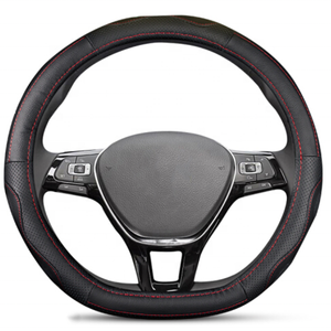 Personalizada de fábrica de deportes D-en forma de cosido a mano de cuero de microfibra <span class=keywords><strong>coche</strong></span> cubierta del <span class=keywords><strong>volante</strong></span> del <span class=keywords><strong>coche</strong></span> - Product Image 4