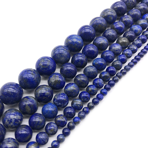 Cuentas de lapislázuli natural para fabricación de joyas, grado A, 8mm, de alta calidad (AB1575) - Product Image 3