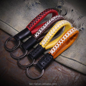 Porte-clés en cuir de vache véritable Porte-clés en cuir pour homme Cadeau - Product Image 1