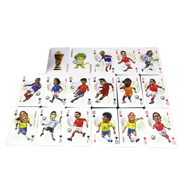 Sport Trading Cards Voetbal Custom Spaans Papier Poker Kaart