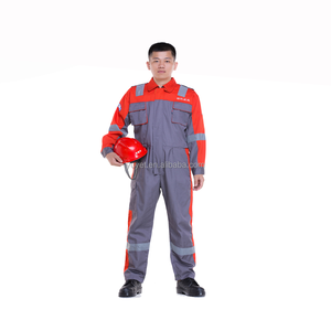 Cotton Flame Resistant Antistatic Reflective Safety <strong>Coverall</strong> - Product Image 6
