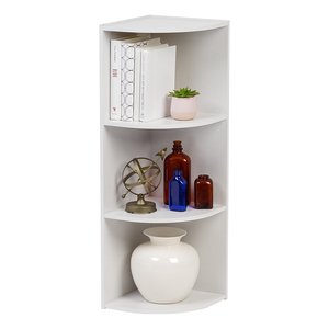 Hiện Đại Trắng <span class=keywords><strong>3</strong></span> Kệ Góc Tủ Sách Phòng Khách Đồ Nội Thất Cho Nhà Văn Phòng Gỗ Bảng Điều Chỉnh Lưu Trữ Cuốn Sách - Product Image 1