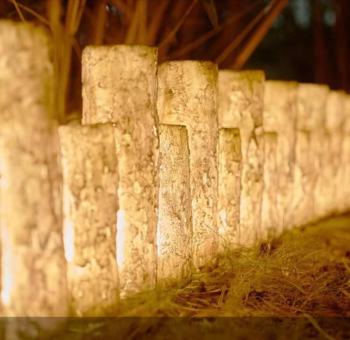 Eco-friendly Stump-shaped outdoor light garden light