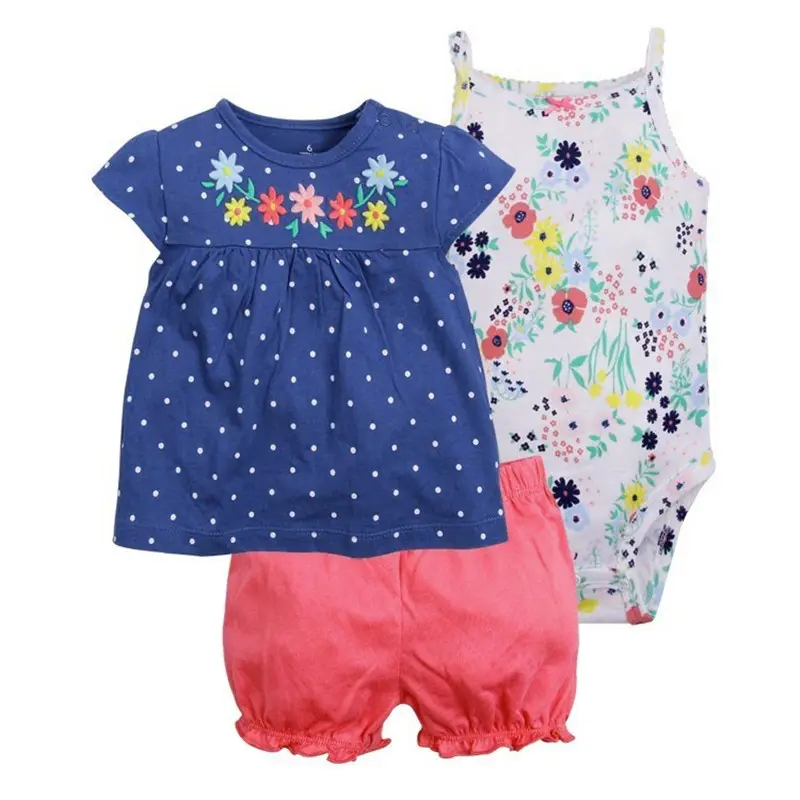 2020 Säuglinge & Kleinkinder & Kinder 100% Baumwolle Sommer Set Baby kleidung