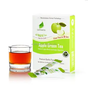 Authentea गर्म बिक्री 100% प्राकृतिक तुरंत एप्पल हरी चाय