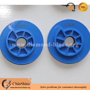5 ''salyangoz kilidi spiral elmas keskin granit eğimli kenar reçine parlatma pedleri - Product Image 4