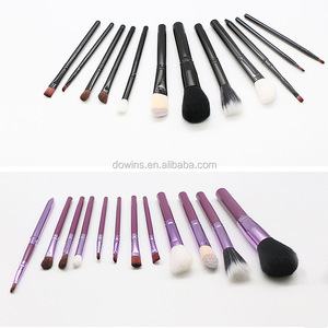 Alta calidad 12 unids maquillaje natural del pelo de la cabra de maquillaje cepillo con fasion embalaje - Product Image 5