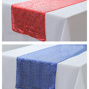 Decoración de la boda corredor de la tabla del paño oro rosa <span class=keywords><strong>camino</strong></span> de <span class=keywords><strong>mesa</strong></span> - Product Image 4