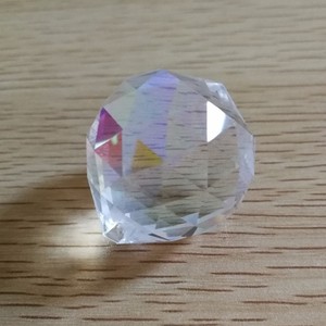 Revêtement en cristal AB <span class=keywords><strong>boule</strong></span> suspendue à facettes en cristal pour décoration de pièces d'éclairage de lustre - Product Image 4
