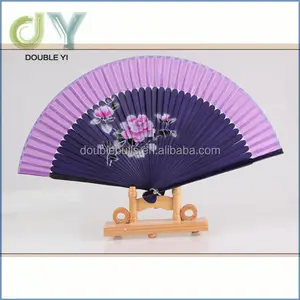 custom japanese folding fan bamboo silk fan