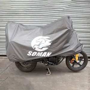 SOMAN penutup antiair sepeda motor MC01, penutup hujan motor antiair plastik sekali pakai untuk mesin ECE CN;GUA