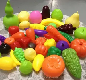 Levensechte 3d vinyl vruchten, vinyl speelgoed levensechte groente te maken, opblaasbare plastic fruit speelgoed