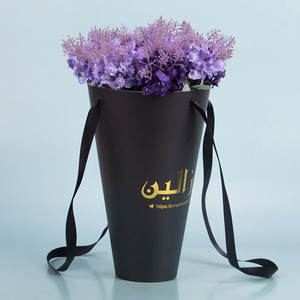 Tùy Chỉnh In Ngọt Wedding Flower <span class=keywords><strong>Rose</strong></span> Đóng Gói Túi Giấy/Ngày Valentine Món Quà Hoa Bao Bì Tay Áo Với Xử Lý - Product Image 6