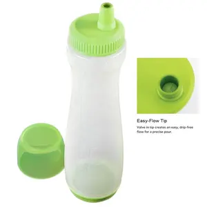 Pancake Cupcake Batter Pen - Round Bottle - Best Syrup Dispenser for Cakes, Pancakes, Cupcakes