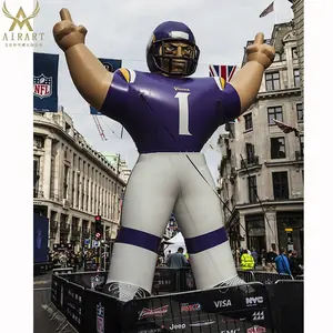 giant inflatable baseball/Rugby player for advertising / inflatable figure cartoon