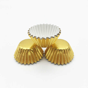 Latest Colorful Aluminum Foil Baking Cake Cup Mini Rose Gold Foil <strong>Cupcake</strong> Wrappers <strong>Cases</strong> - Product Image 5