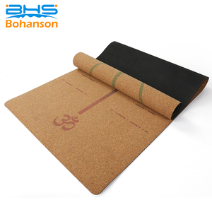 Écologique en gros étiquette privée imprimée tpe tapis de yoga en liège <span class=keywords><strong>5mm</strong></span> - Product Image 6