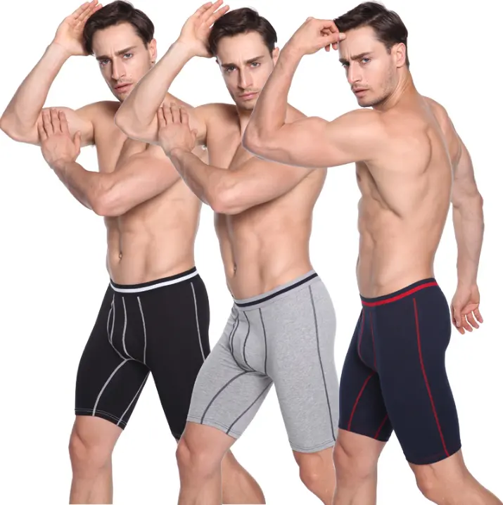 Herren Baumwolle Long Leg Unterwäsche No Ride Up Performance Boxer Slips Prime Exklusive Herren No Ride Up Boxer Brief Multi packs