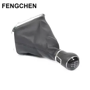 Venta directa de fábrica, perilla de cambio de caja de cambios de 5 velocidades, Bola de cambio con cubierta de palo Gaitor para VW Passat B6 B7 <span class=keywords><strong>Golf</strong></span> <span class=keywords><strong>7</strong></span> - Product Image 2
