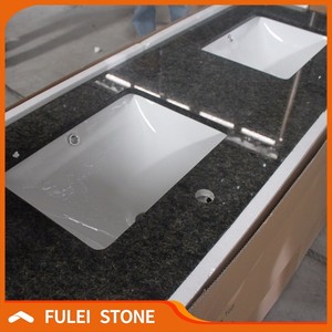En gros <span class=keywords><strong>pas</strong></span> <span class=keywords><strong>cher</strong></span> 72 pouce uba tuba vert granit salle de bains vanité tops - Product Image 5