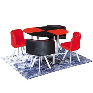 A buon mercato Classico 4 <span class=keywords><strong>Sedie</strong></span> Moderne In Fibra di Vetro Top Set <span class=keywords><strong>Tavolo</strong></span> Da Pranzo/<span class=keywords><strong>Tavolo</strong></span> Da Pranzo <span class=keywords><strong>e</strong></span> <span class=keywords><strong>Sedie</strong></span> - Product Image 3