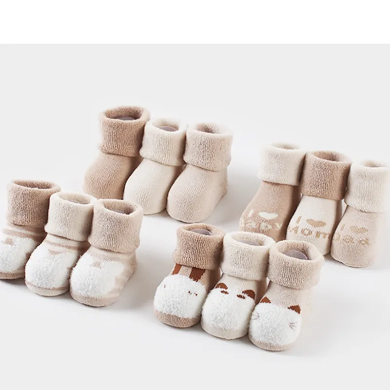 Tùy Chỉnh Terry Thời Trang Cotton Booties Vớ Thoải Mái Ấm Bé Vớ