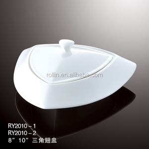 <span class=keywords><strong>Hotel</strong></span> & restaurant vajilla de cerámica blanca de porcelana taza tirador de aleta de tiburón - Product Image 1