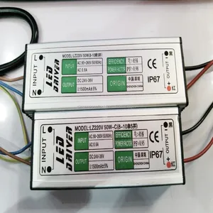 עמיד למים led נהג 50W קבוע הנוכחי 1500mA אספקת חשמל