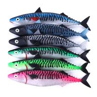 Creux maquereau gros leurres de pêche en plastique souple de peau de poisson de pêche thon marlin leurre